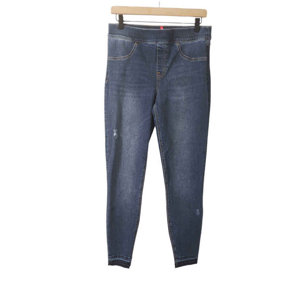 Spanx Distressed Denim Jeggings Skinny Jeans Size Large